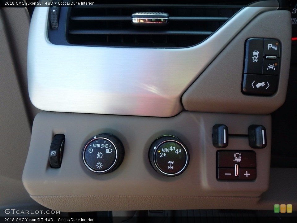 Cocoa/Dune Interior Controls for the 2018 GMC Yukon SLT 4WD #123365393