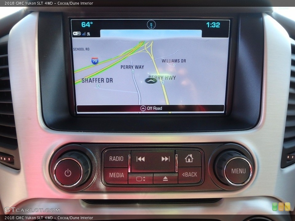 Cocoa/Dune Interior Navigation for the 2018 GMC Yukon SLT 4WD #123365453