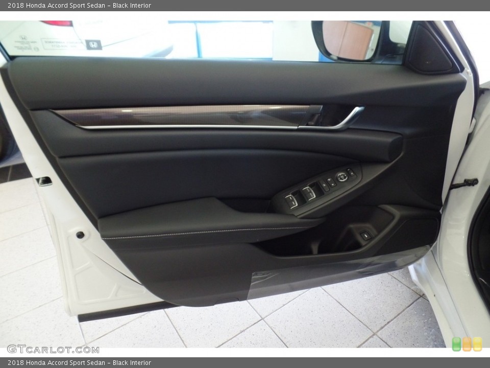 Black Interior Door Panel for the 2018 Honda Accord Sport Sedan #123366569