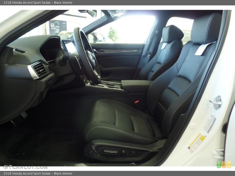Black Interior Front Seat for the 2018 Honda Accord Sport Sedan #123366599