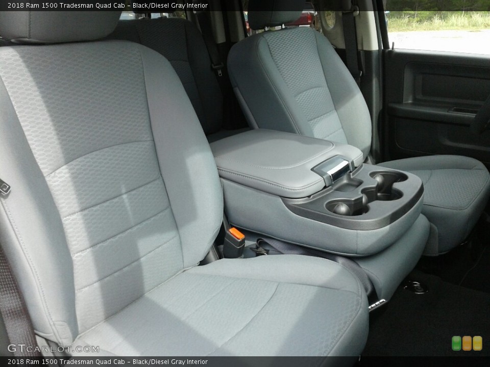 Black/Diesel Gray Interior Front Seat for the 2018 Ram 1500 Tradesman Quad Cab #123378157