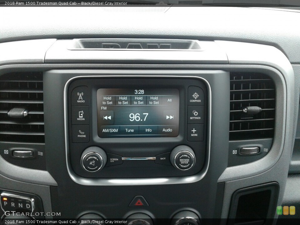 Black/Diesel Gray Interior Controls for the 2018 Ram 1500 Tradesman Quad Cab #123378238