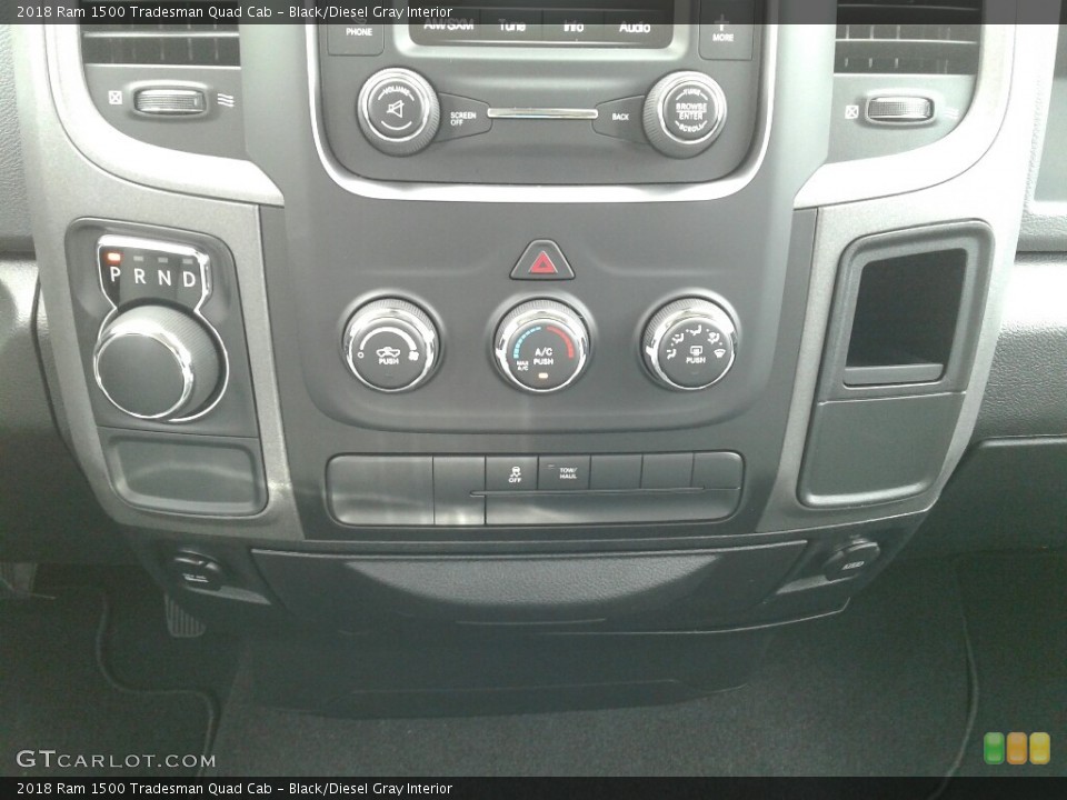 Black/Diesel Gray Interior Controls for the 2018 Ram 1500 Tradesman Quad Cab #123378271