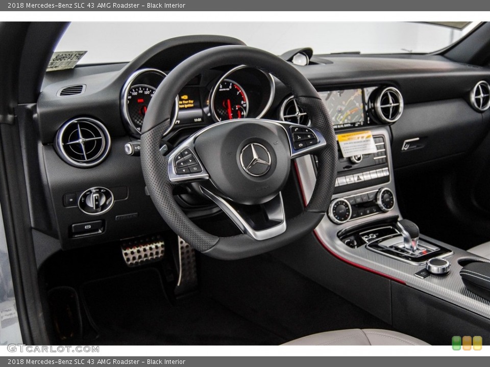 Black Interior Dashboard for the 2018 Mercedes-Benz SLC 43 AMG Roadster #123393358