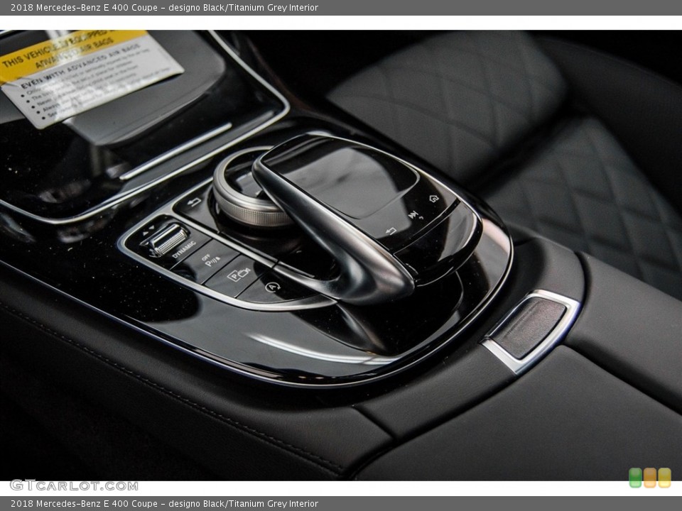 designo Black/Titanium Grey Interior Transmission for the 2018 Mercedes-Benz E 400 Coupe #123393982