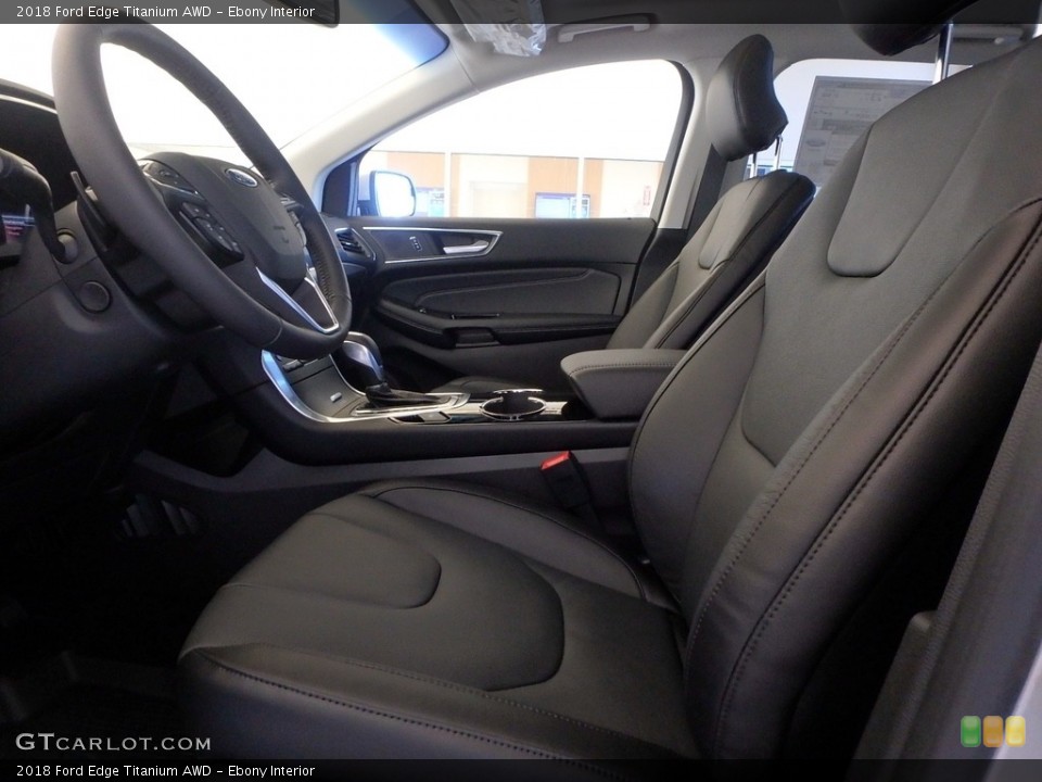 Ebony Interior Front Seat for the 2018 Ford Edge Titanium AWD #123397210