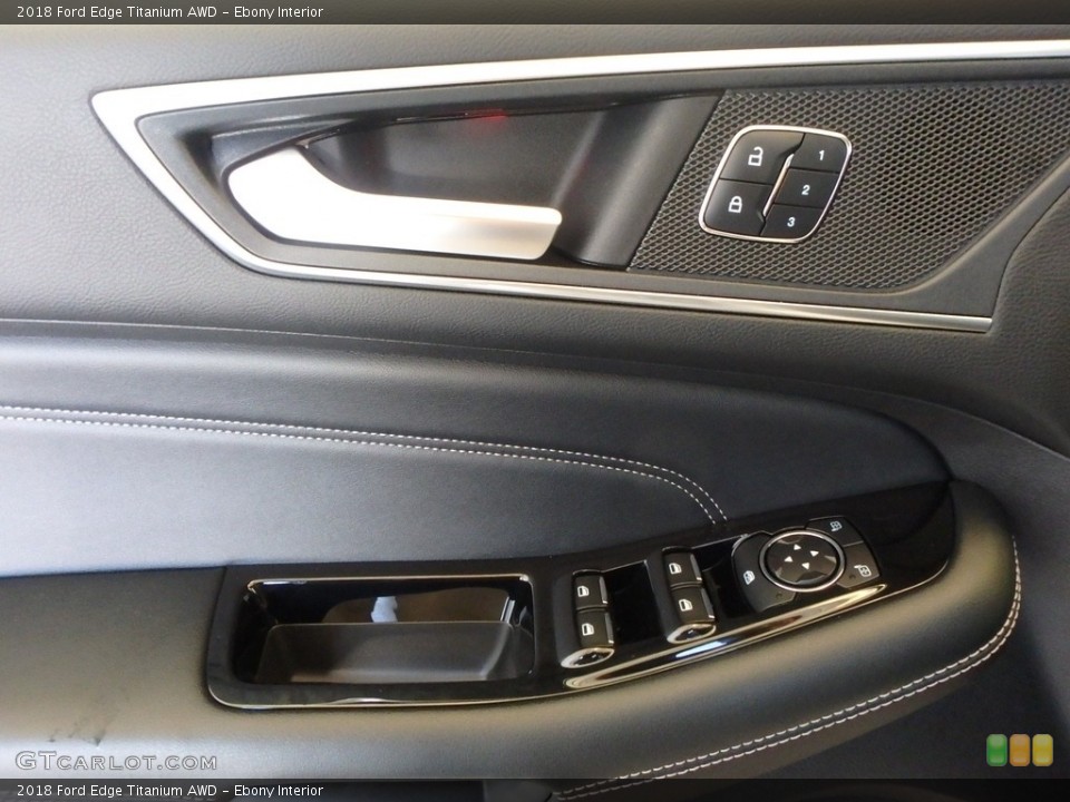 Ebony Interior Controls for the 2018 Ford Edge Titanium AWD #123397294