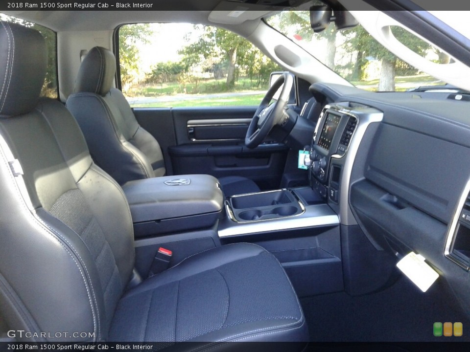 Black Interior Photo for the 2018 Ram 1500 Sport Regular Cab #123406144
