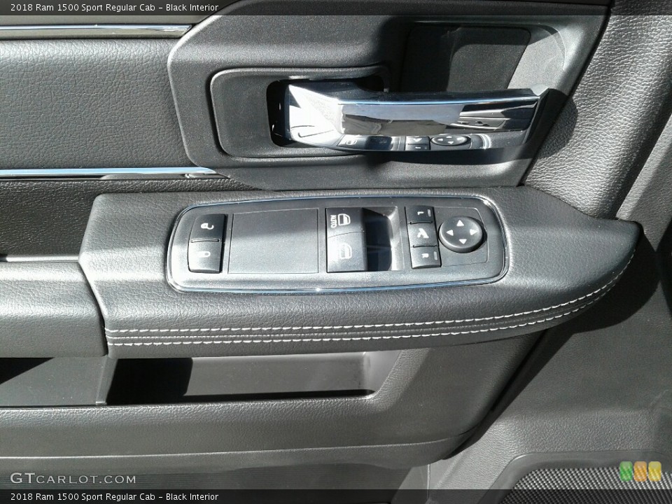 Black Interior Controls for the 2018 Ram 1500 Sport Regular Cab #123406183