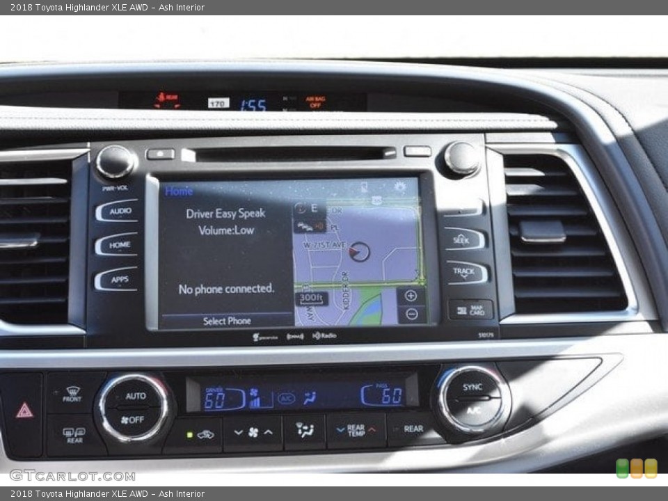 Ash Interior Navigation for the 2018 Toyota Highlander XLE AWD #123409186