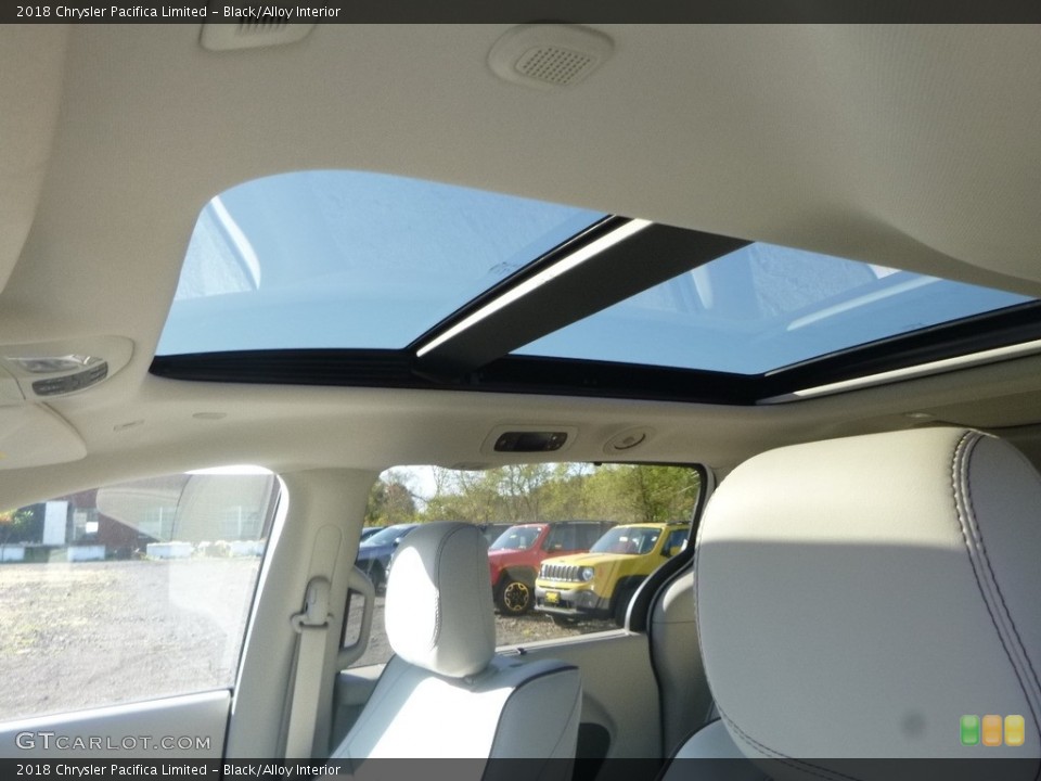 Black/Alloy Interior Sunroof for the 2018 Chrysler Pacifica Limited #123412378