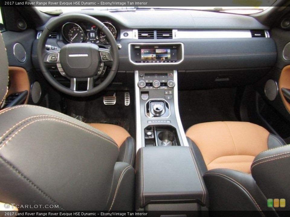 Ebony/Vintage Tan Interior Dashboard for the 2017 Land Rover Range Rover Evoque HSE Dynamic #123420703