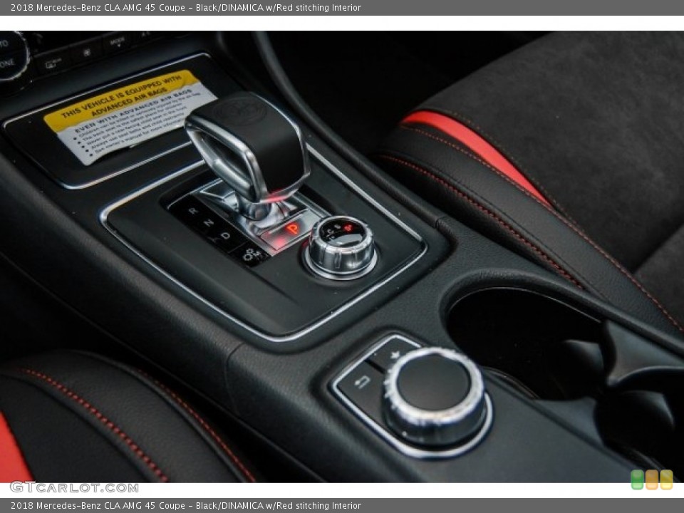 Black/DINAMICA w/Red stitching Interior Transmission for the 2018 Mercedes-Benz CLA AMG 45 Coupe #123423248