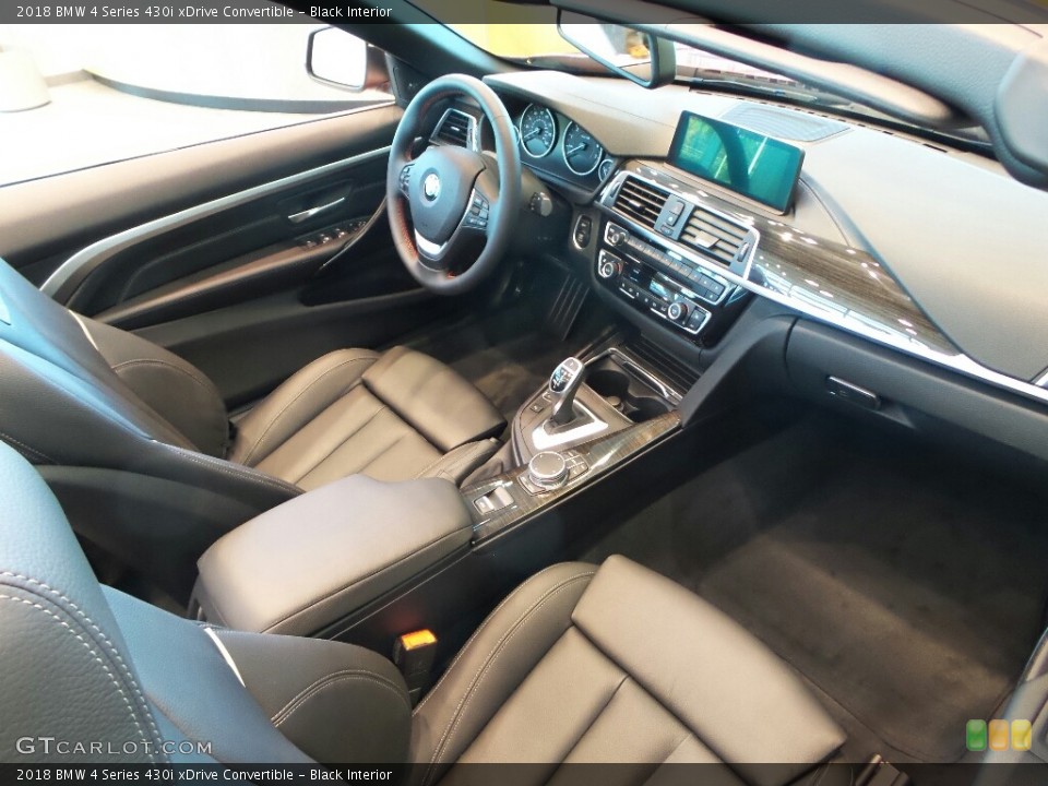 Black Interior Photo for the 2018 BMW 4 Series 430i xDrive Convertible #123423428