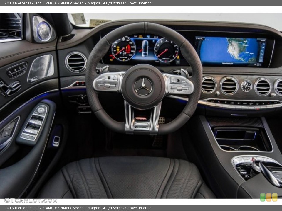 Magma Grey/Espresso Brown Interior Dashboard for the 2018 Mercedes-Benz S AMG 63 4Matic Sedan #123424658