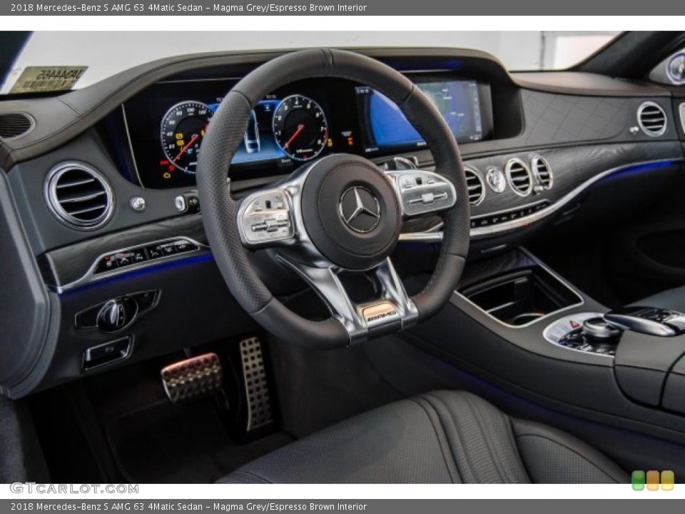 Magma Grey/Espresso Brown Interior Dashboard for the 2018 Mercedes-Benz S AMG 63 4Matic Sedan #123424967