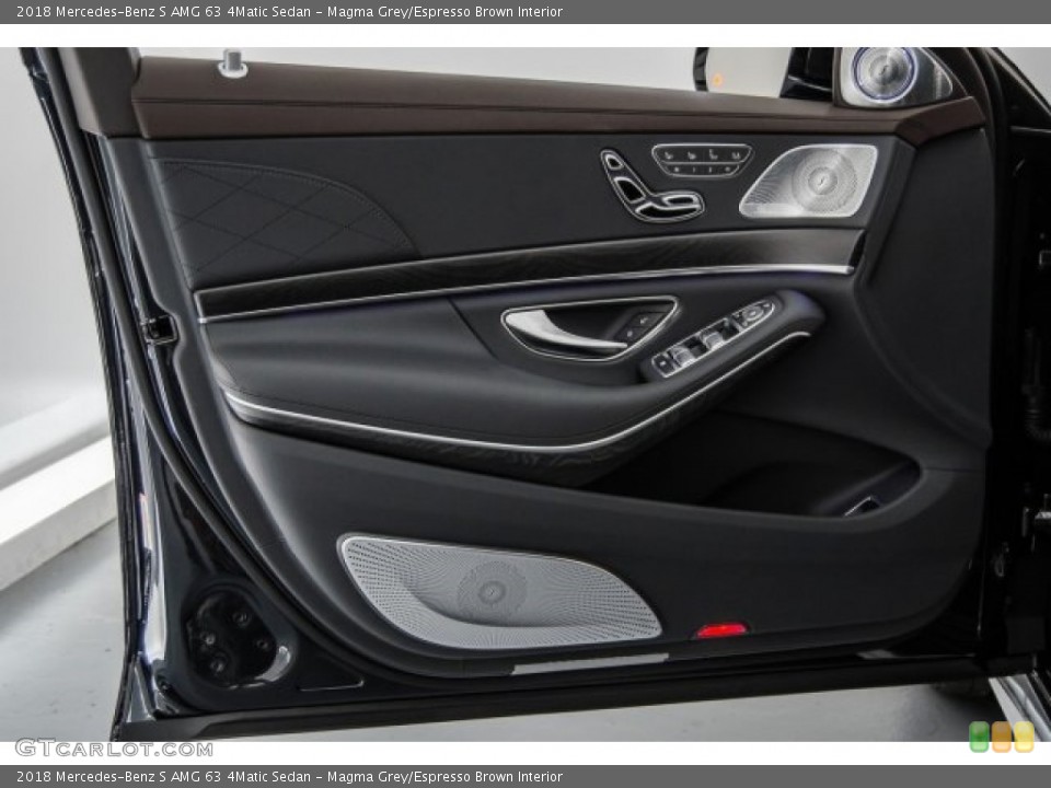 Magma Grey/Espresso Brown Interior Door Panel for the 2018 Mercedes-Benz S AMG 63 4Matic Sedan #123425000
