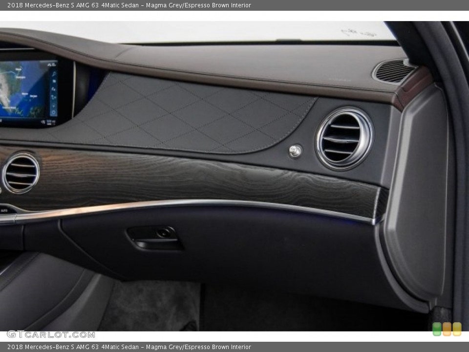 Magma Grey/Espresso Brown Interior Dashboard for the 2018 Mercedes-Benz S AMG 63 4Matic Sedan #123425051