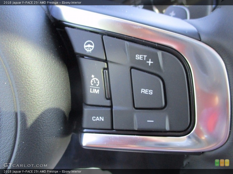 Ebony Interior Controls for the 2018 Jaguar F-PACE 25t AWD Prestige #123425549