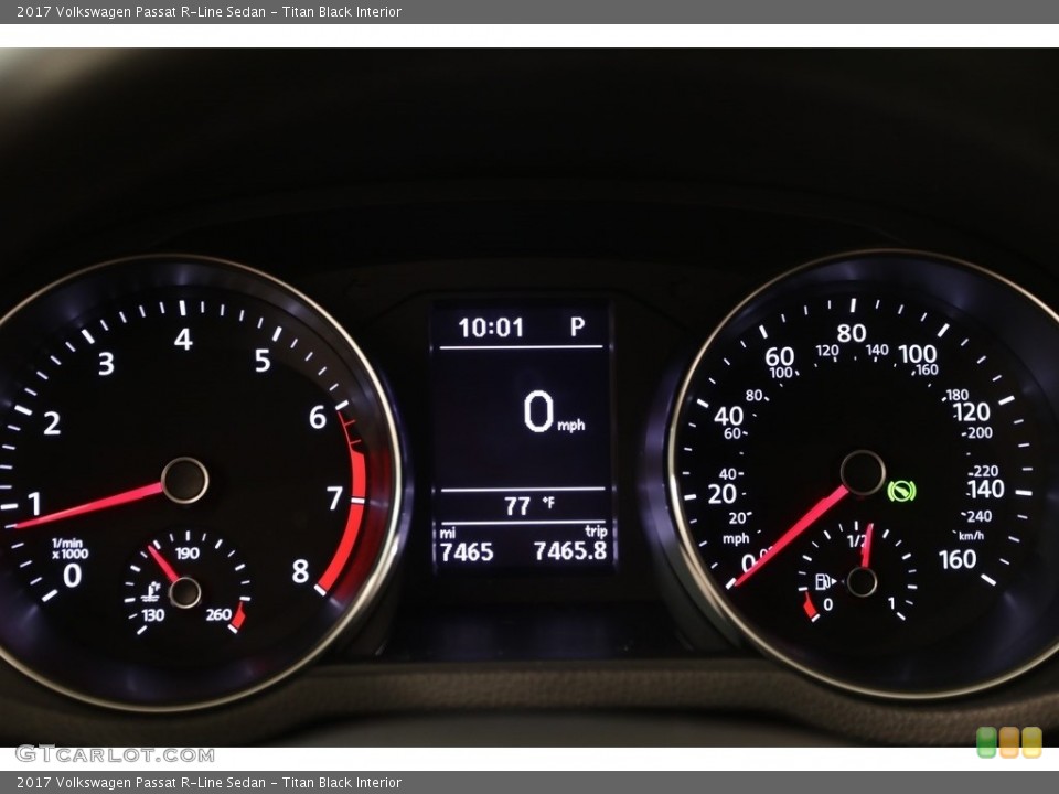 Titan Black Interior Gauges for the 2017 Volkswagen Passat R-Line Sedan #123441254