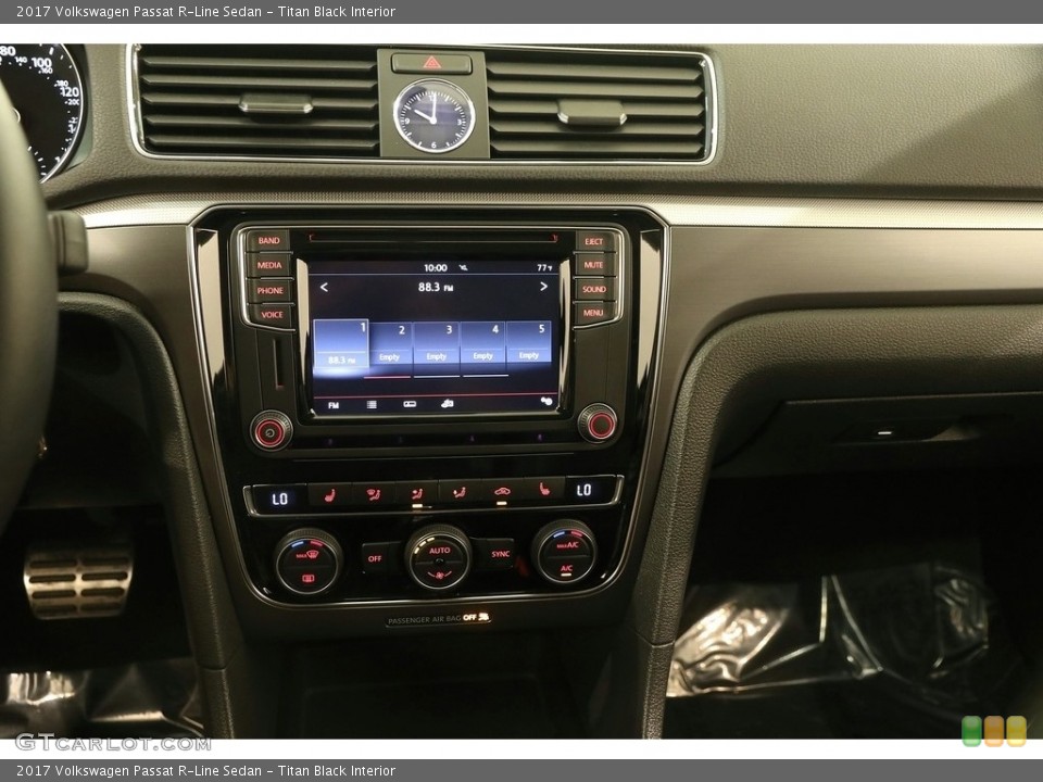 Titan Black Interior Controls for the 2017 Volkswagen Passat R-Line Sedan #123441269