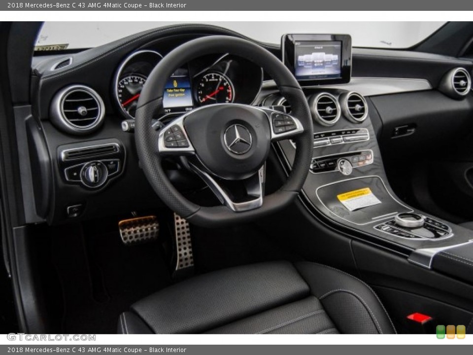 Black Interior Dashboard for the 2018 Mercedes-Benz C 43 AMG 4Matic Coupe #123444613
