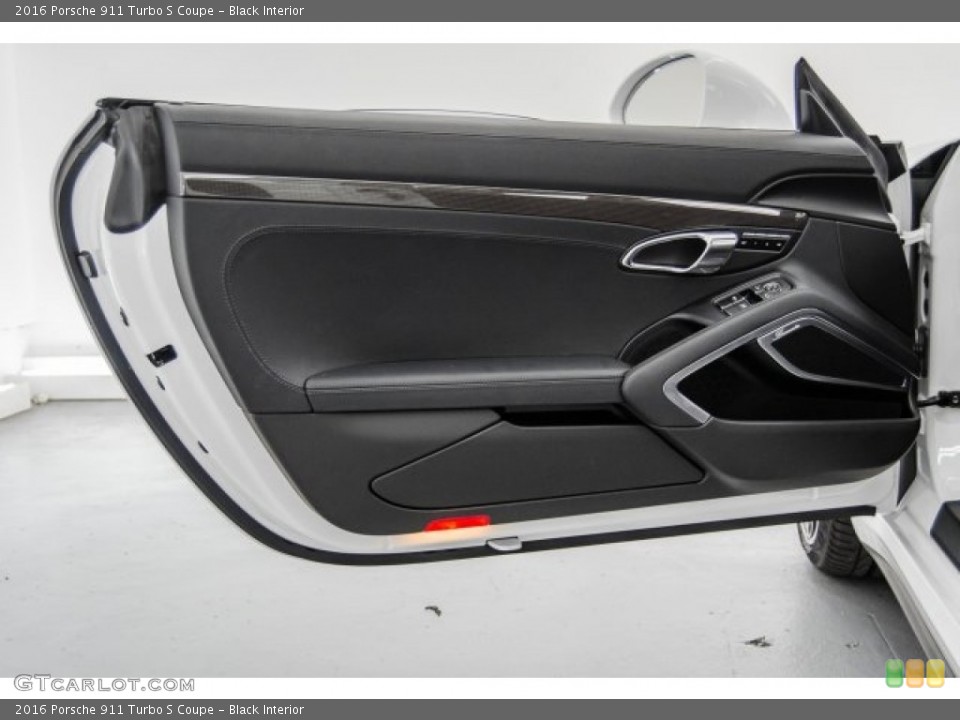 Black Interior Door Panel for the 2016 Porsche 911 Turbo S Coupe #123450250