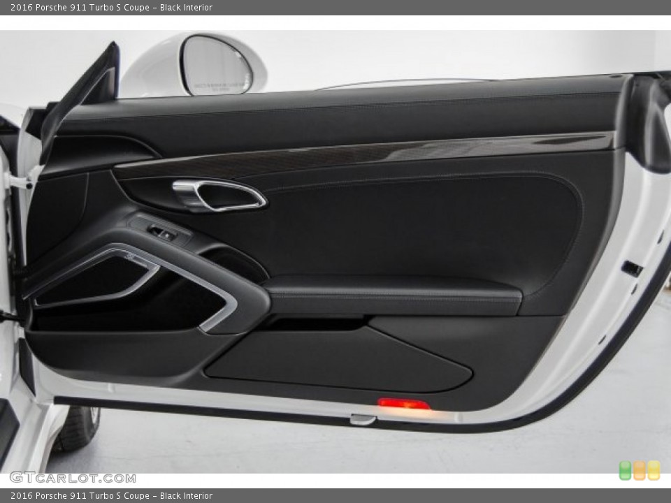 Black Interior Door Panel for the 2016 Porsche 911 Turbo S Coupe #123450344