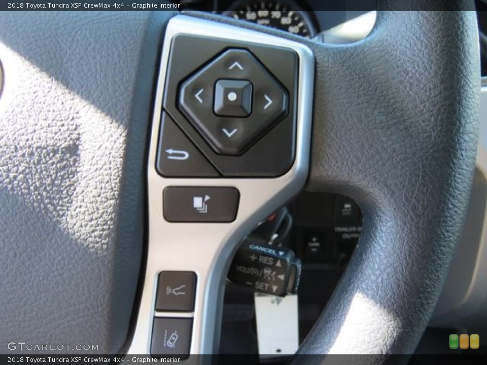 Graphite Interior Controls for the 2018 Toyota Tundra XSP CrewMax 4x4 #123455957