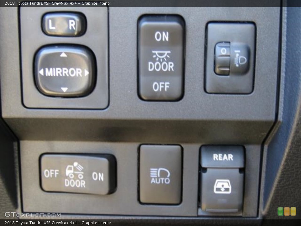 Graphite Interior Controls for the 2018 Toyota Tundra XSP CrewMax 4x4 #123456005