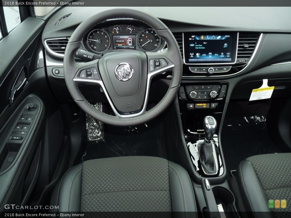 Ebony Interior Dashboard for the 2018 Buick Encore Preferred #123457175
