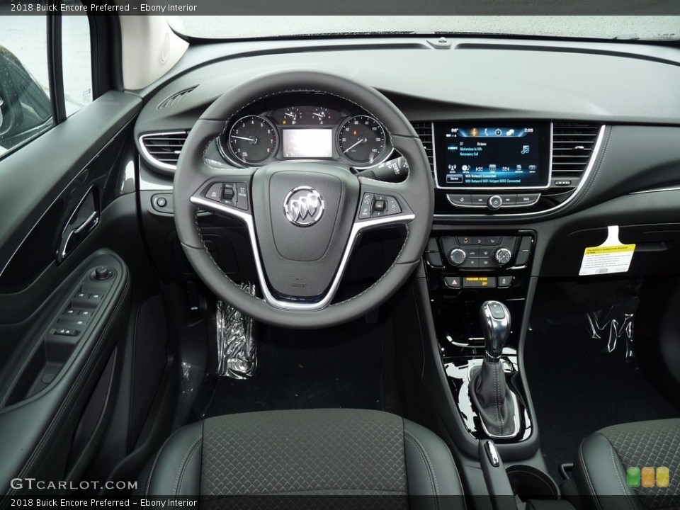 Ebony Interior Dashboard for the 2018 Buick Encore Preferred #123457365
