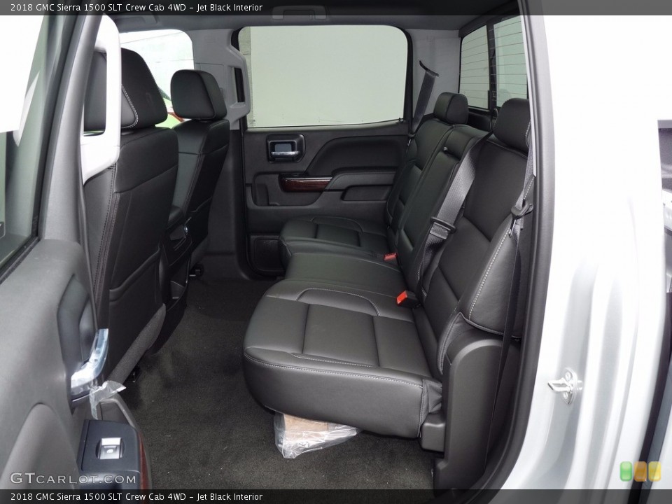 Jet Black Interior Rear Seat for the 2018 GMC Sierra 1500 SLT Crew Cab 4WD #123458783