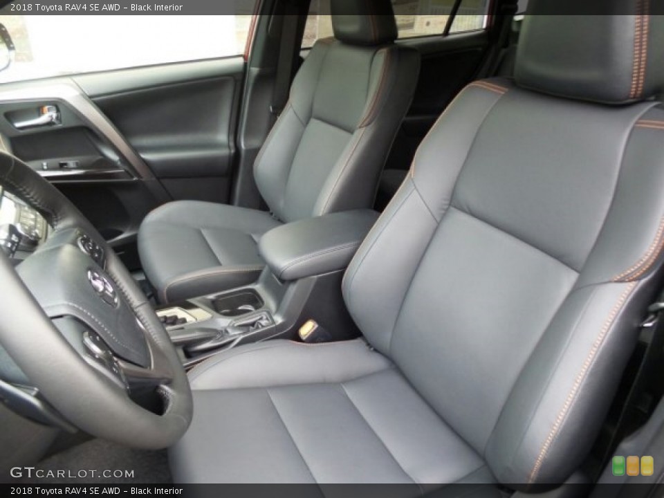 Black Interior Front Seat for the 2018 Toyota RAV4 SE AWD #123461699
