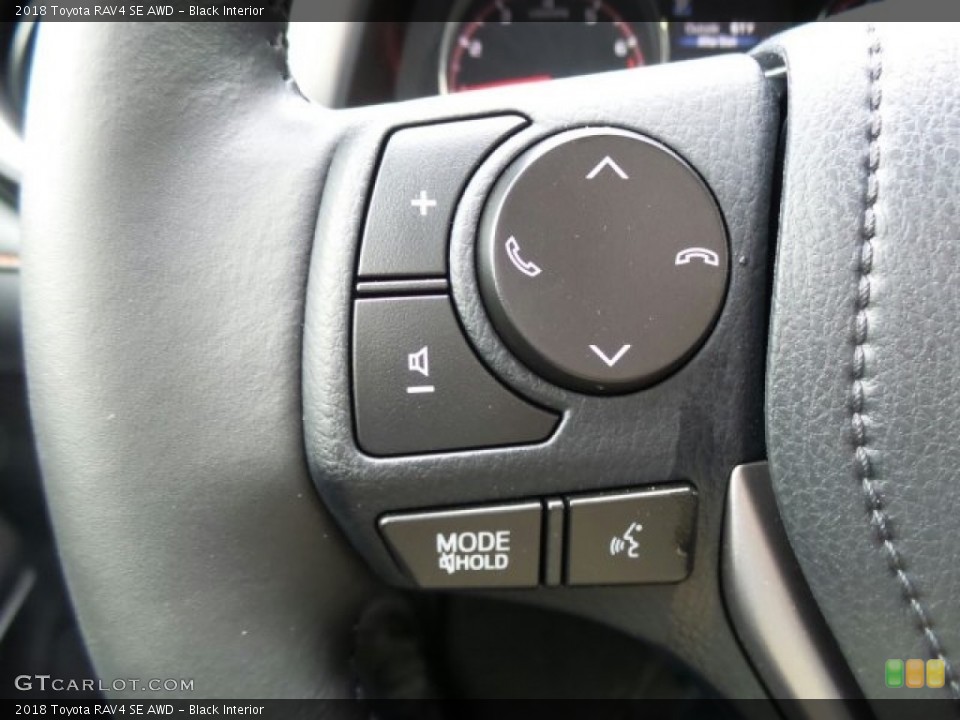 Black Interior Controls for the 2018 Toyota RAV4 SE AWD #123461999