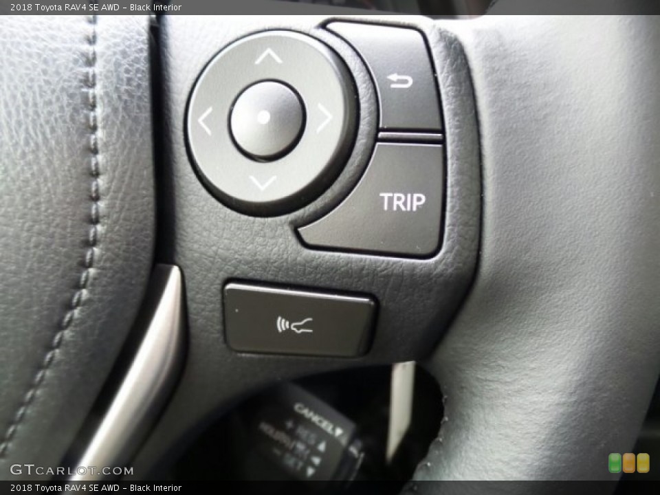 Black Interior Controls for the 2018 Toyota RAV4 SE AWD #123462044