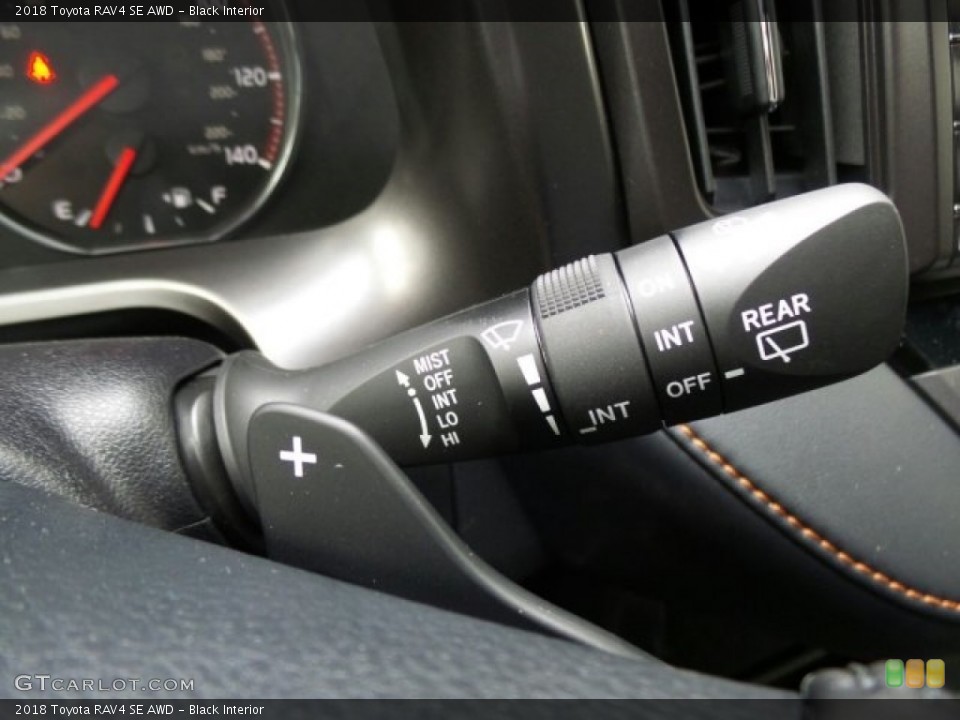 Black Interior Controls for the 2018 Toyota RAV4 SE AWD #123462066