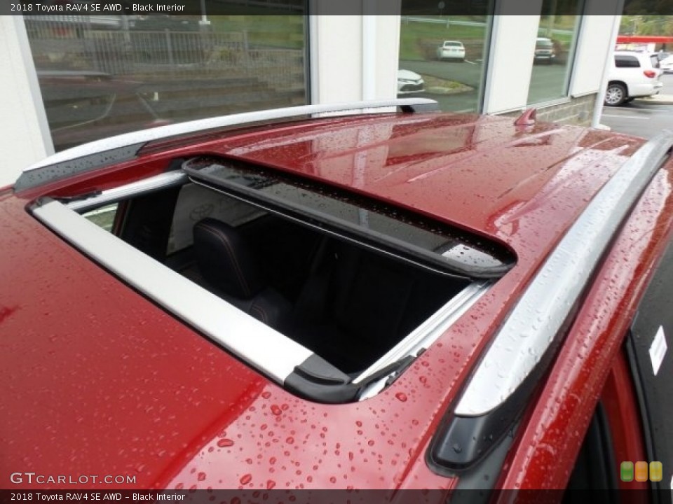 Black Interior Sunroof for the 2018 Toyota RAV4 SE AWD #123462215