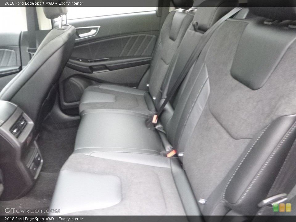 Ebony Interior Rear Seat for the 2018 Ford Edge Sport AWD #123463481