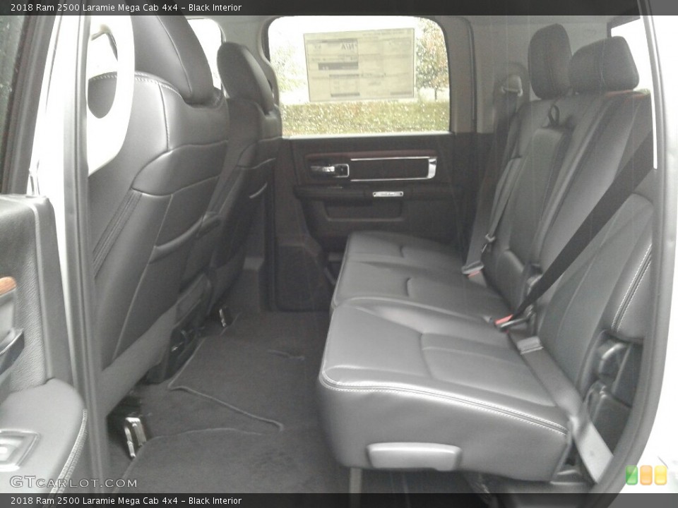 Black Interior Rear Seat for the 2018 Ram 2500 Laramie Mega Cab 4x4 #123465965