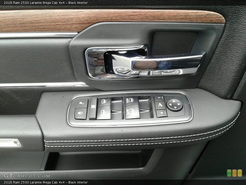 Black Interior Controls for the 2018 Ram 2500 Laramie Mega Cab 4x4 #123466061