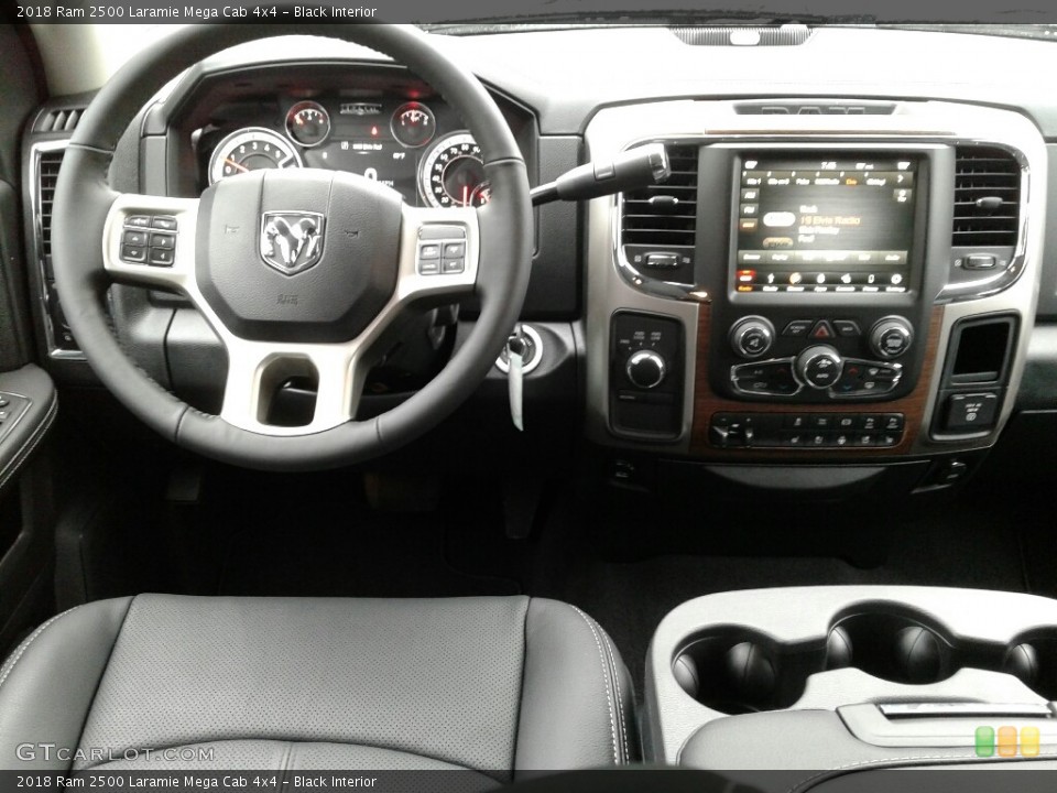 Black Interior Dashboard for the 2018 Ram 2500 Laramie Mega Cab 4x4 #123466085