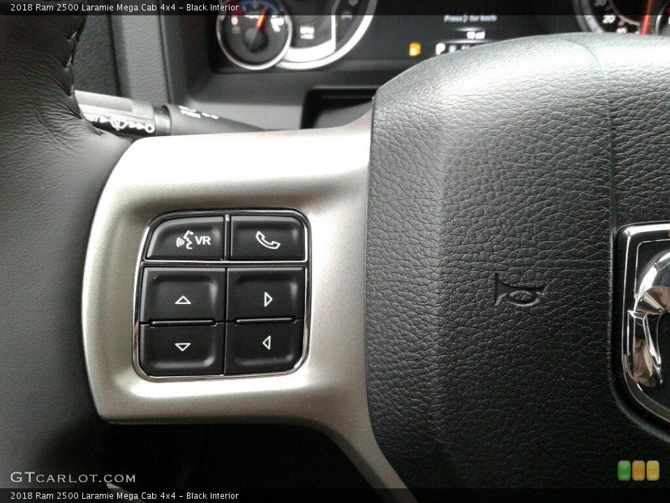 Black Interior Controls for the 2018 Ram 2500 Laramie Mega Cab 4x4 #123466151