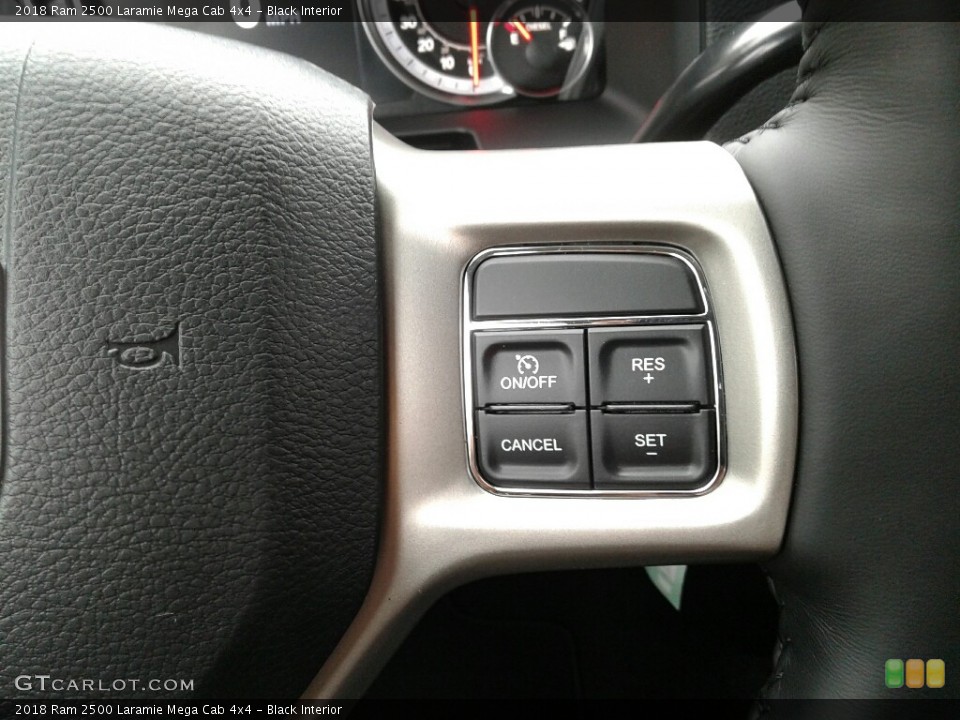 Black Interior Controls for the 2018 Ram 2500 Laramie Mega Cab 4x4 #123466181