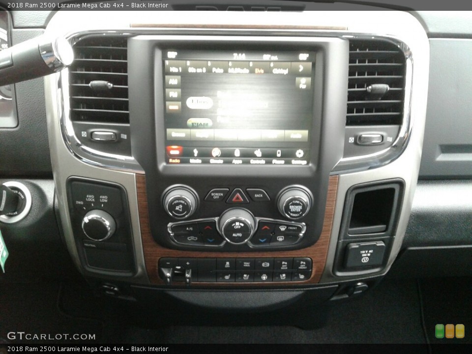 Black Interior Controls for the 2018 Ram 2500 Laramie Mega Cab 4x4 #123466238