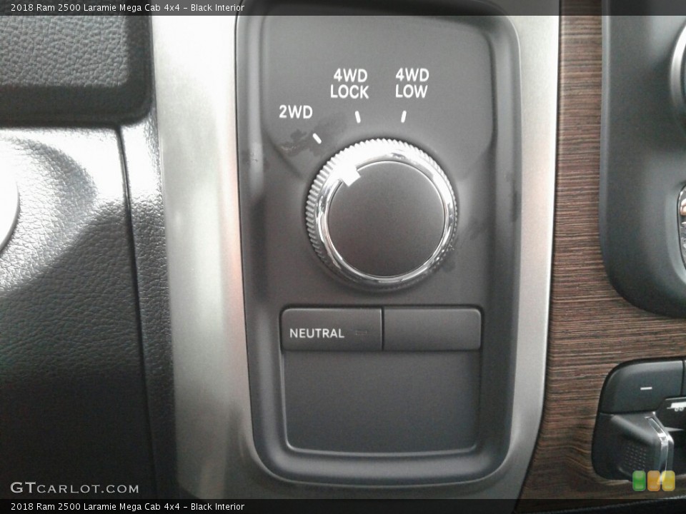 Black Interior Controls for the 2018 Ram 2500 Laramie Mega Cab 4x4 #123466391