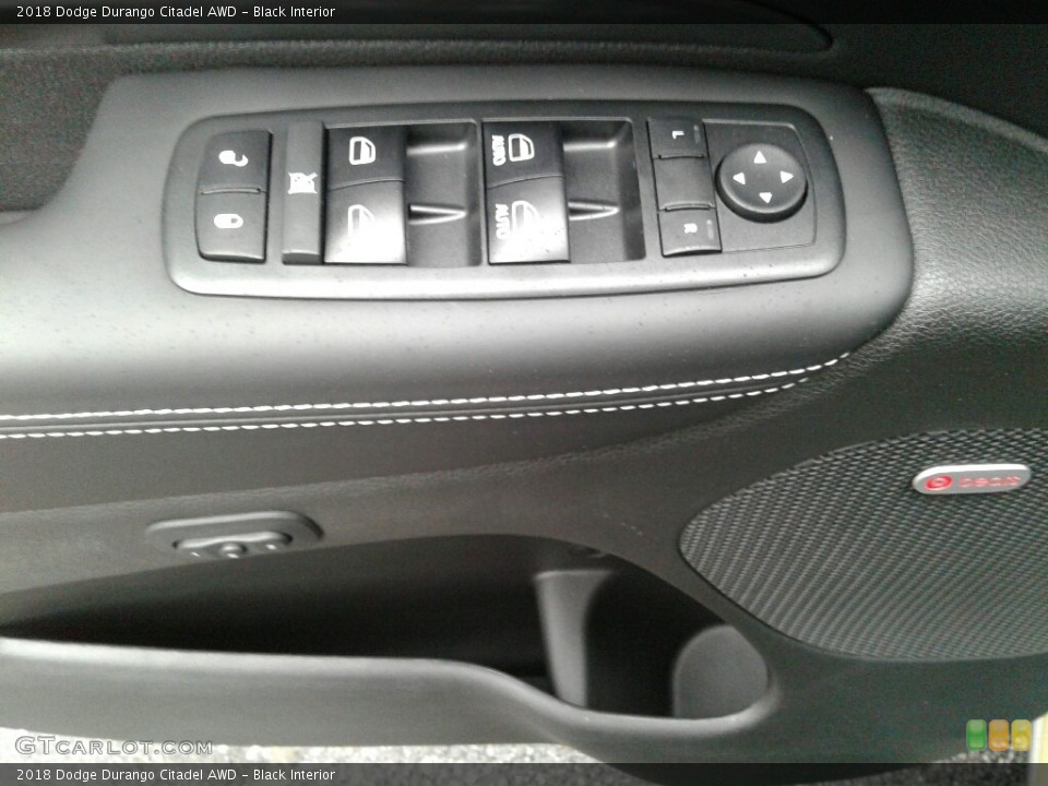 Black Interior Controls for the 2018 Dodge Durango Citadel AWD #123468926