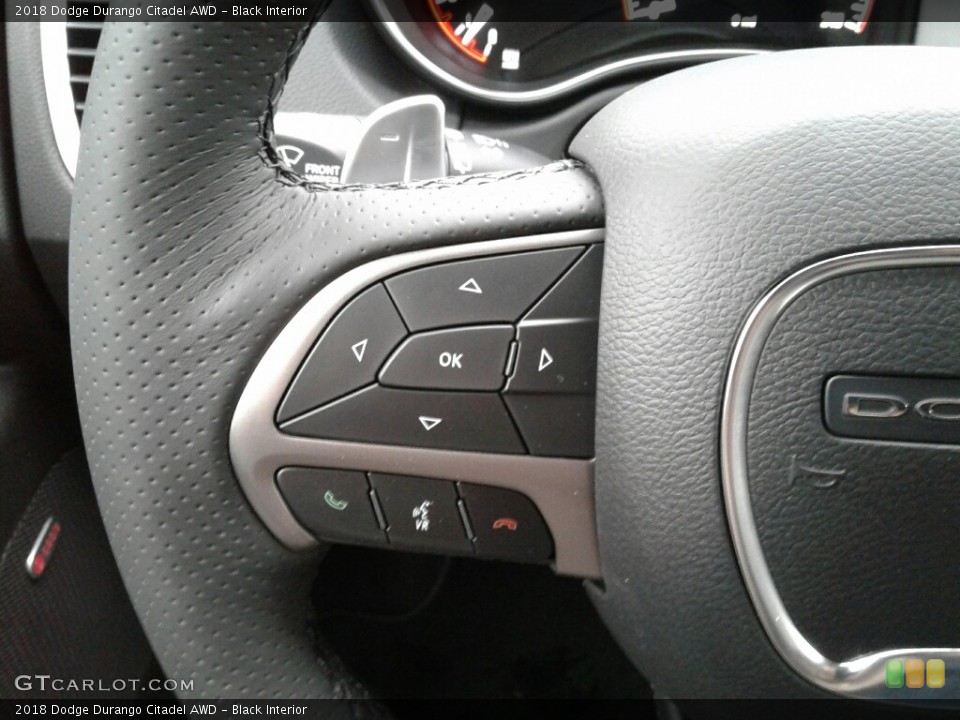 Black Interior Controls for the 2018 Dodge Durango Citadel AWD #123468953