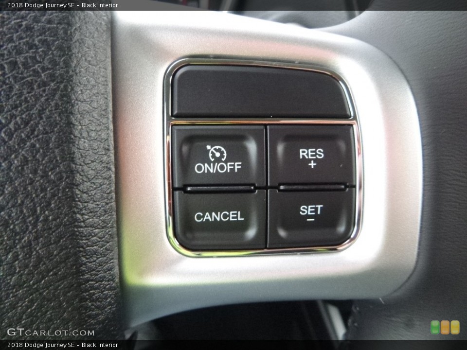 Black Interior Controls for the 2018 Dodge Journey SE #123469406