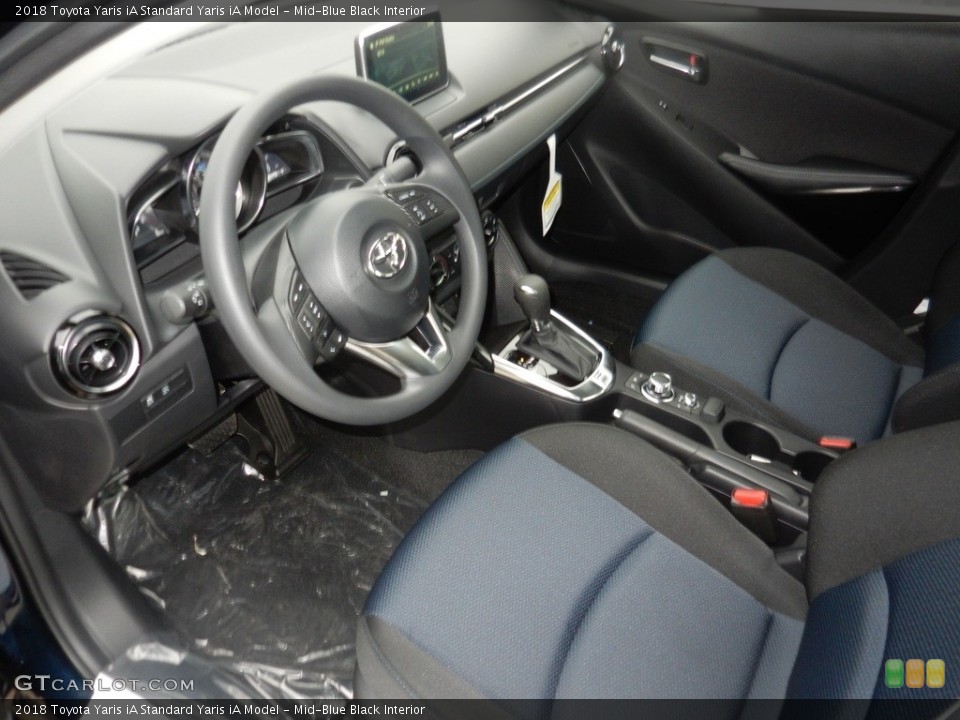 Mid-Blue Black Interior Photo for the 2018 Toyota Yaris iA  #123470392